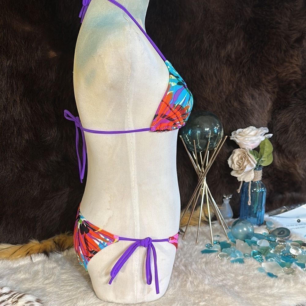Ivory surf string bikini S (6032) - Picture 3 of 6